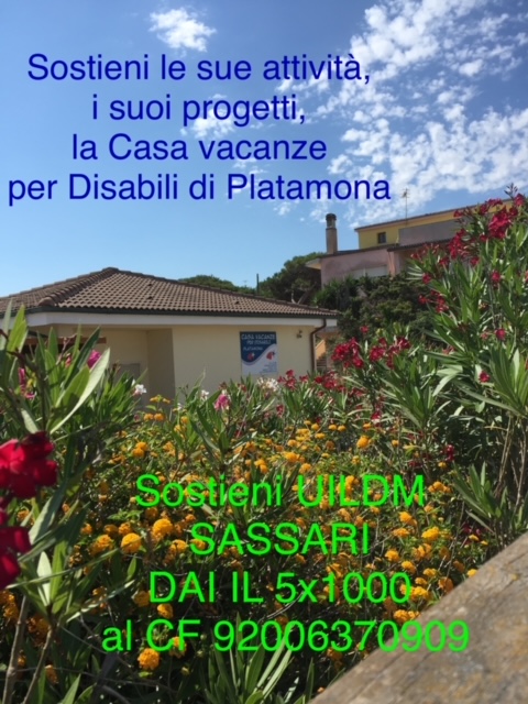 dona il 5x1000 a UILDM SASSARI